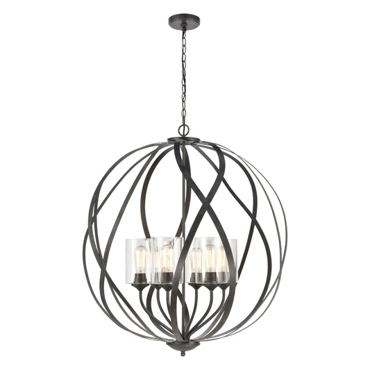 Elk Lighting Daisy 32'' Wide 6-Light Chandelier - Midnight Bronze