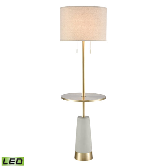 Elk Lighting Below the Surface 63'' High 2-Light Floor Lamp - Polished Concrete - Includes LED Bulbs