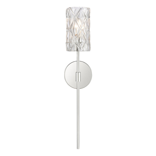 Elk Lighting Forma de Crystal 24'' High 1-Light Sconce - Polished Chrome