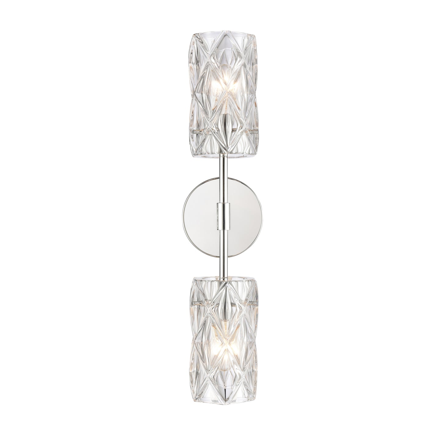 Elk Lighting Forma de Crystal 21'' High 2-Light Sconce - Polished Chrome