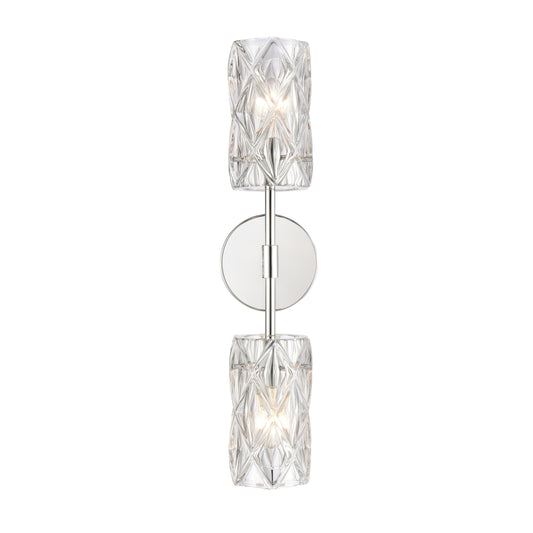 Elk Lighting Forma de Crystal 21'' High 2-Light Sconce - Polished Chrome