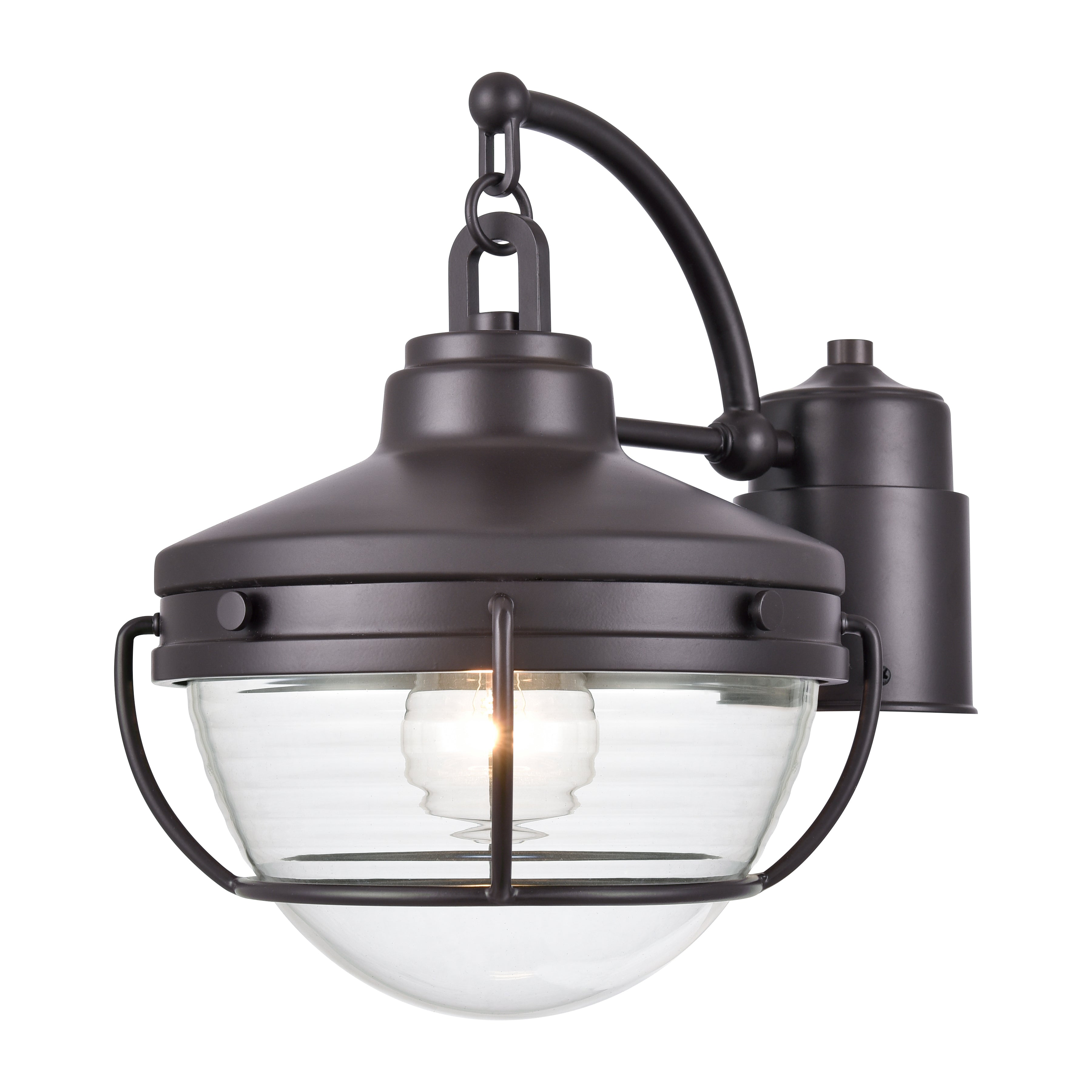 Elk Lighting Eastport 12'' High 1-Light Outdoor Post Light - Oil Rubbed Bronze