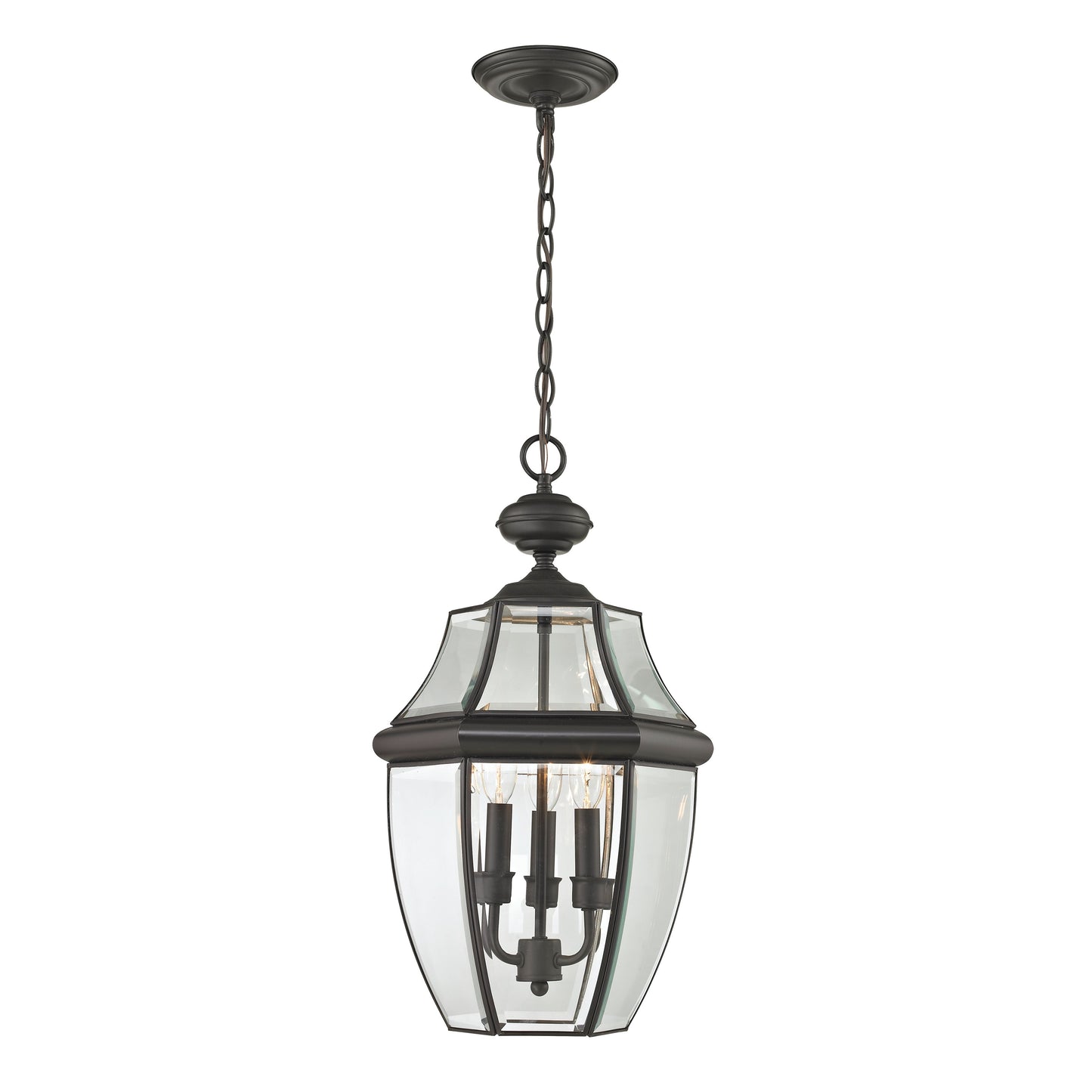 Elk Lighting Ashford 12'' Wide 3-Light Outdoor Pendant - Oil Rubbed Bronze