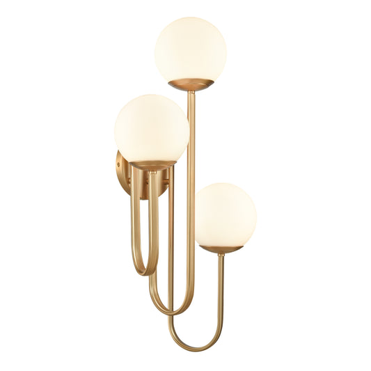 Elk Lighting Caroline 28'' High 3-Light Right Sconce - Brushed Gold