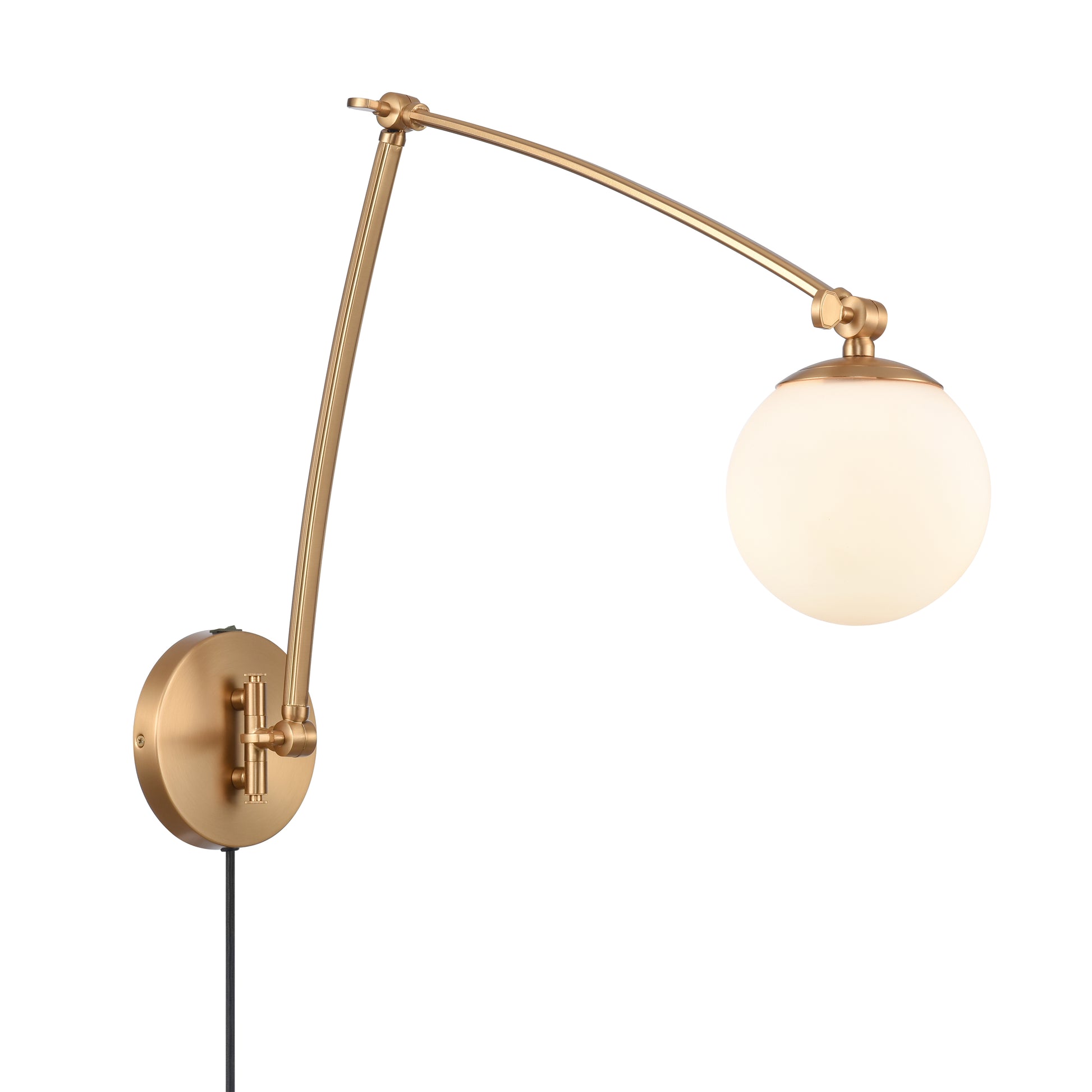 Elk Lighting Caroline 19'' High 1-Light Swingarm Sconce - Brushed Gold