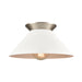Elk Lighting Cavendish 16'' Wide 1-Light Semi Flush Mount - Brushed Nickel