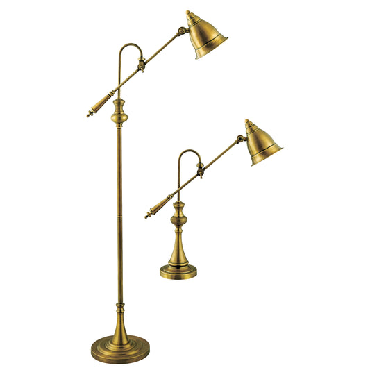 Elk Lighting Watson Floor and Table Lamp - Set of 2 Brass