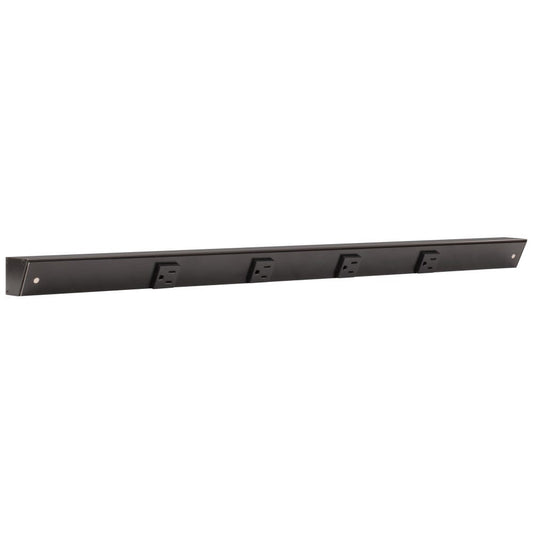 30"  Slim Angle Under Cabinet 4 Outlet Power Strip