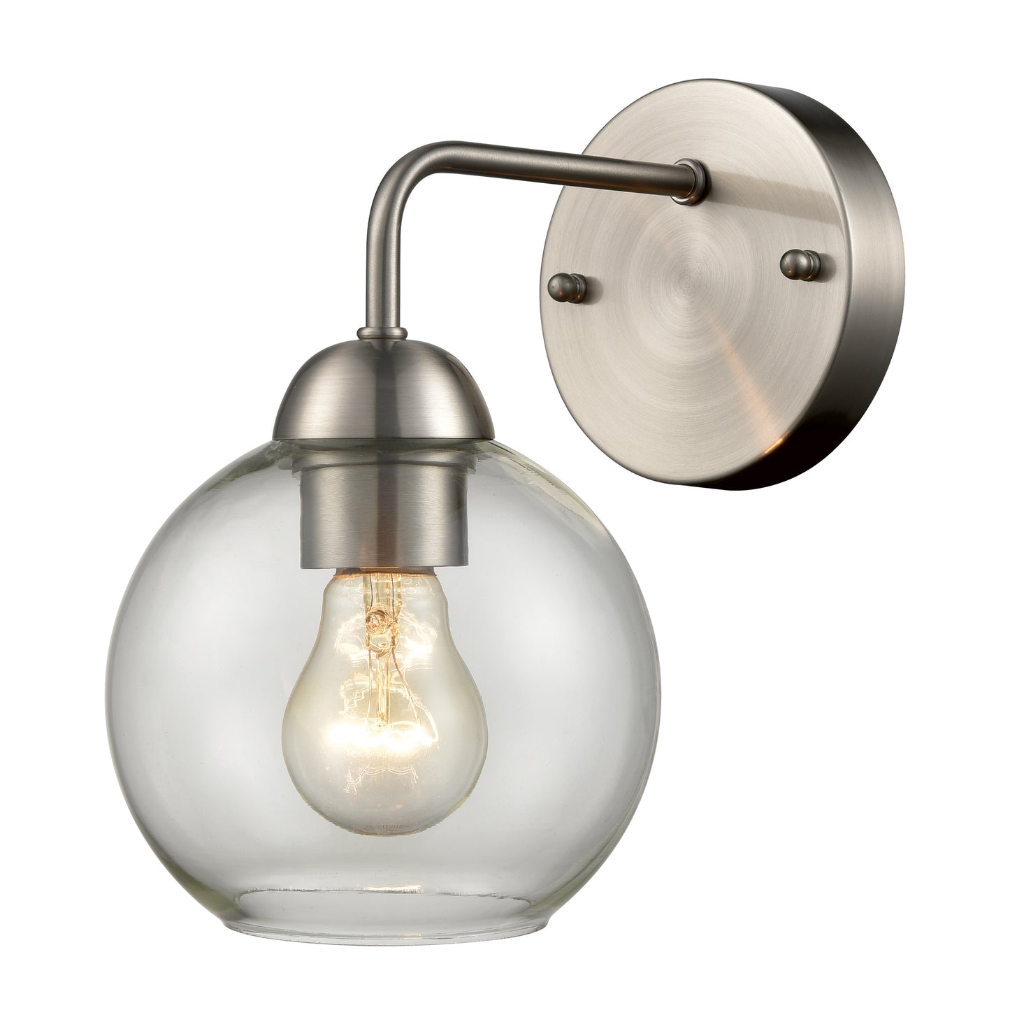 Elk Lighting Astoria 9.5'' High 1-Light Sconce - Brushed Nickel