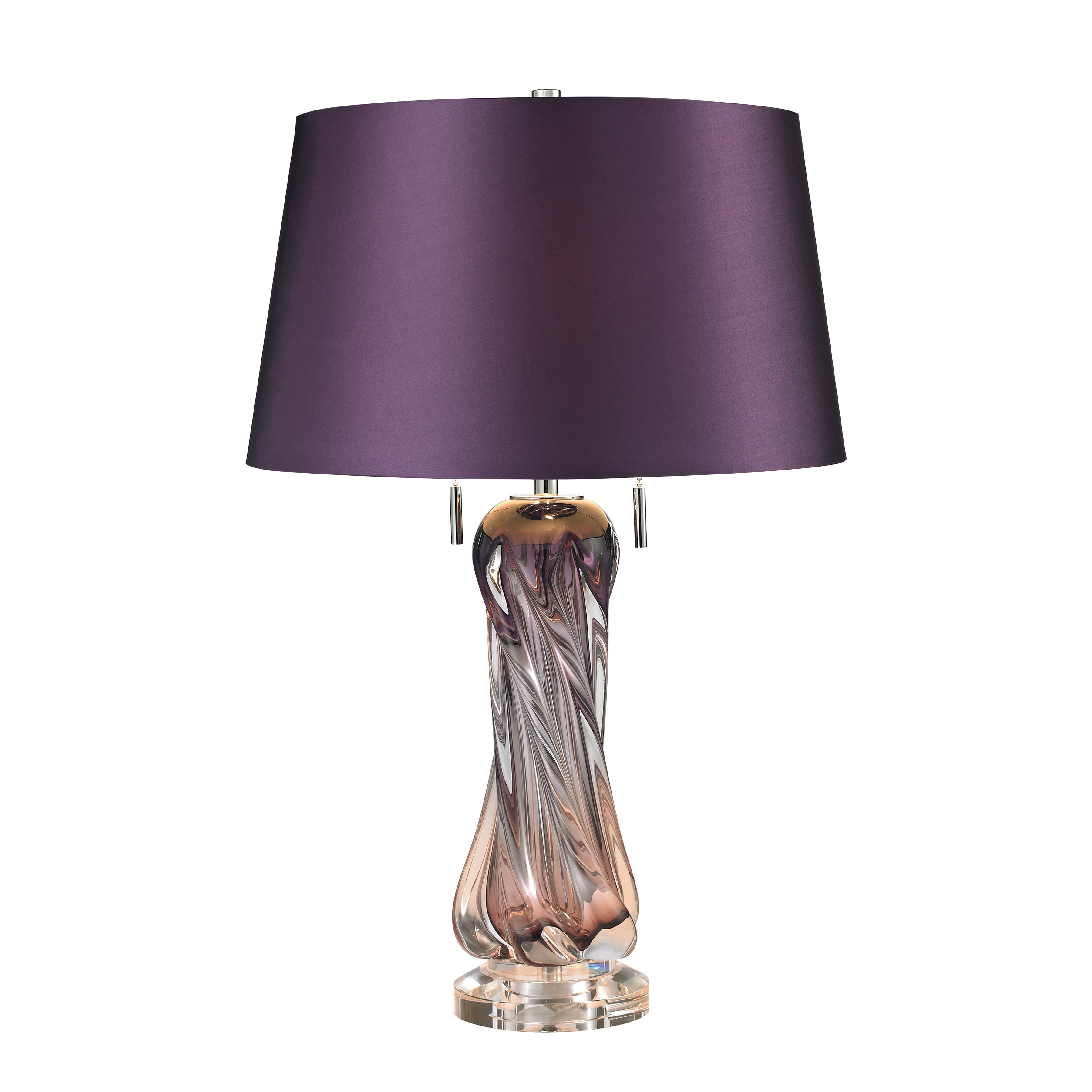 Elk Lighting Vergato 24'' High 2-Light Table Lamp - Purple