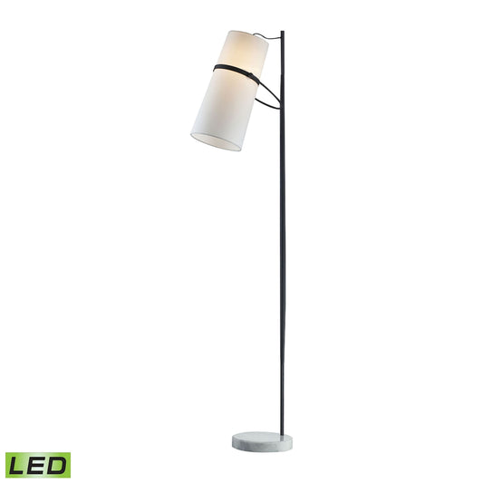 Elk Lighting Banded Shade 70'' High 1-Light Floor Lamp - Matte Black