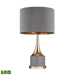 Elk Lighting Gold Cone Neck 18.5'' High 1-Light Table Lamp - Gray