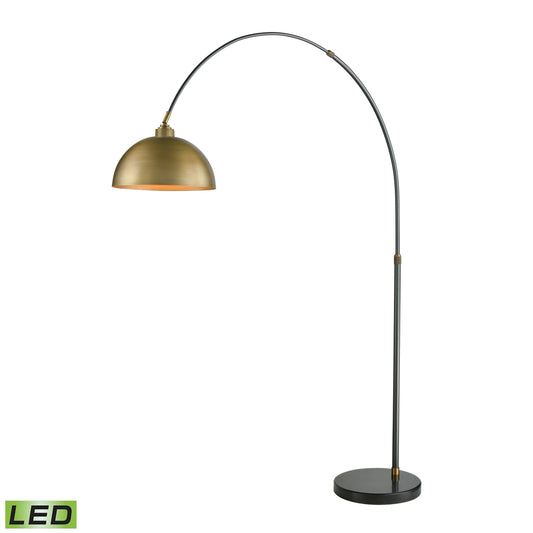 Elk Lighting Magnus 76'' High 1-Light Floor Lamp - Aged Brass - Includes LED Bulb