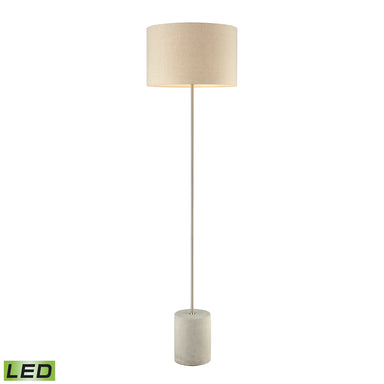 Elk Lighting Katwijk 64'' High 1-Light Floor Lamp - Nickel - Includes LED Bulb