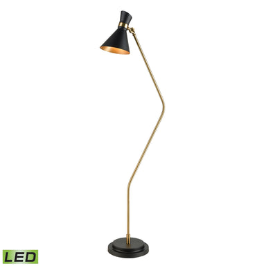 Elk Lighting Virtuoso 60'' High 1-Light Floor Lamp - Black - Includes LED Bulb