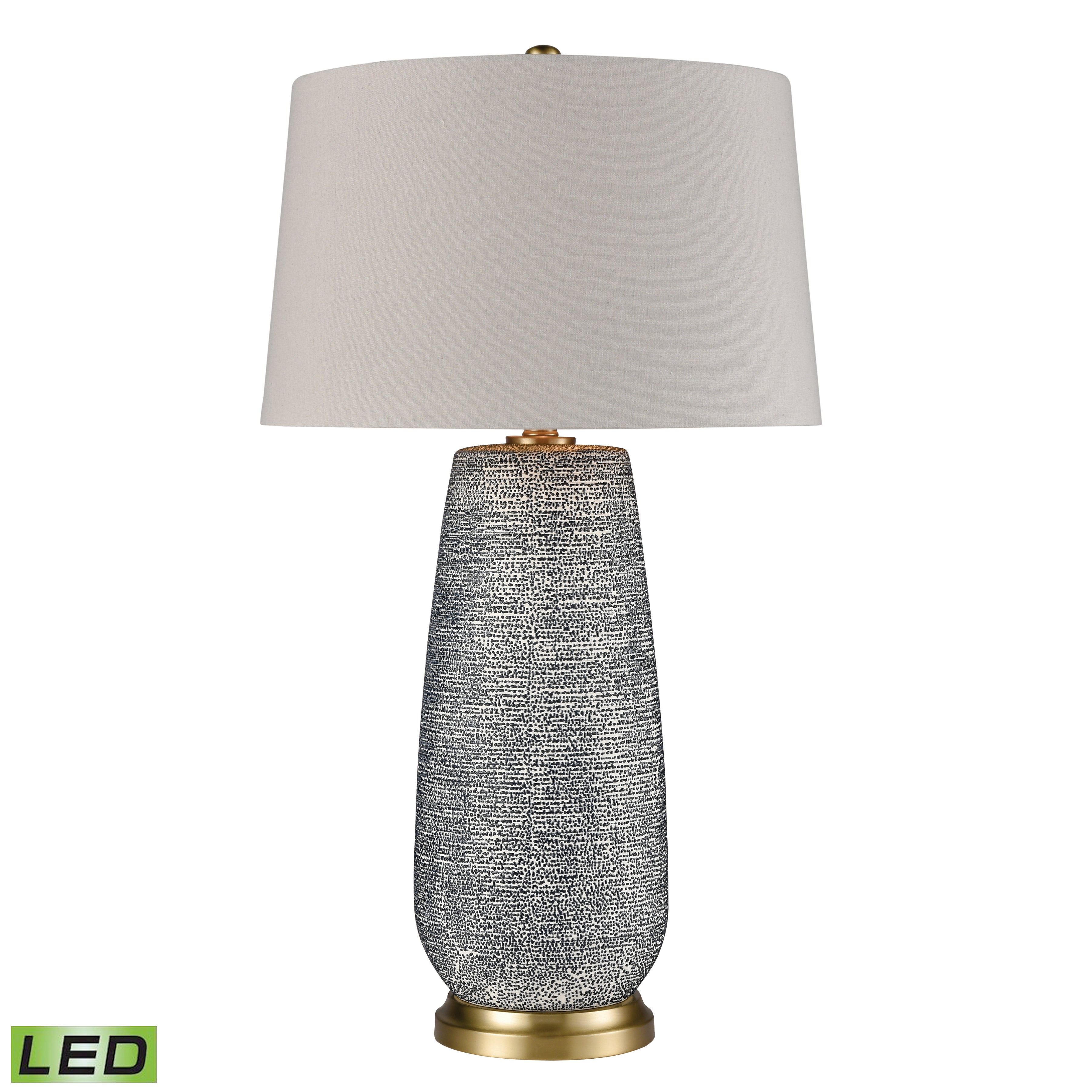 Elk Lighting Rehoboth 30'' High 1-Light Table Lamp - Blue - Includes LED Bulb