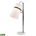 Elk Lighting Banded Shade 28'' High 1-Light Desk Lamp - Matte Black - Includes LED Bulb