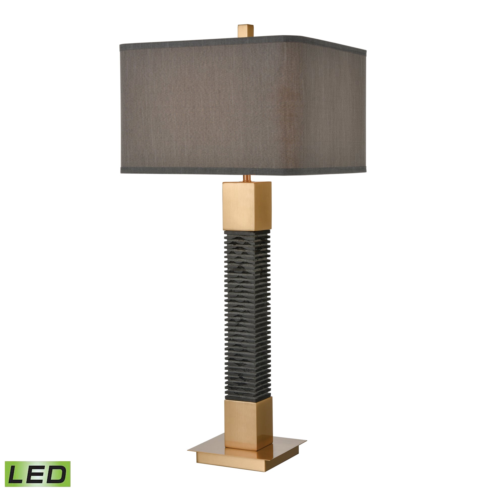 Elk Lighting Benediction 35'' High 1-Light Table Lamp - Black - Includes LED Bulb