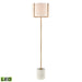 Elk Lighting Trussed 63'' High 1-Light Floor Lamp - White - Includes LED Bulb