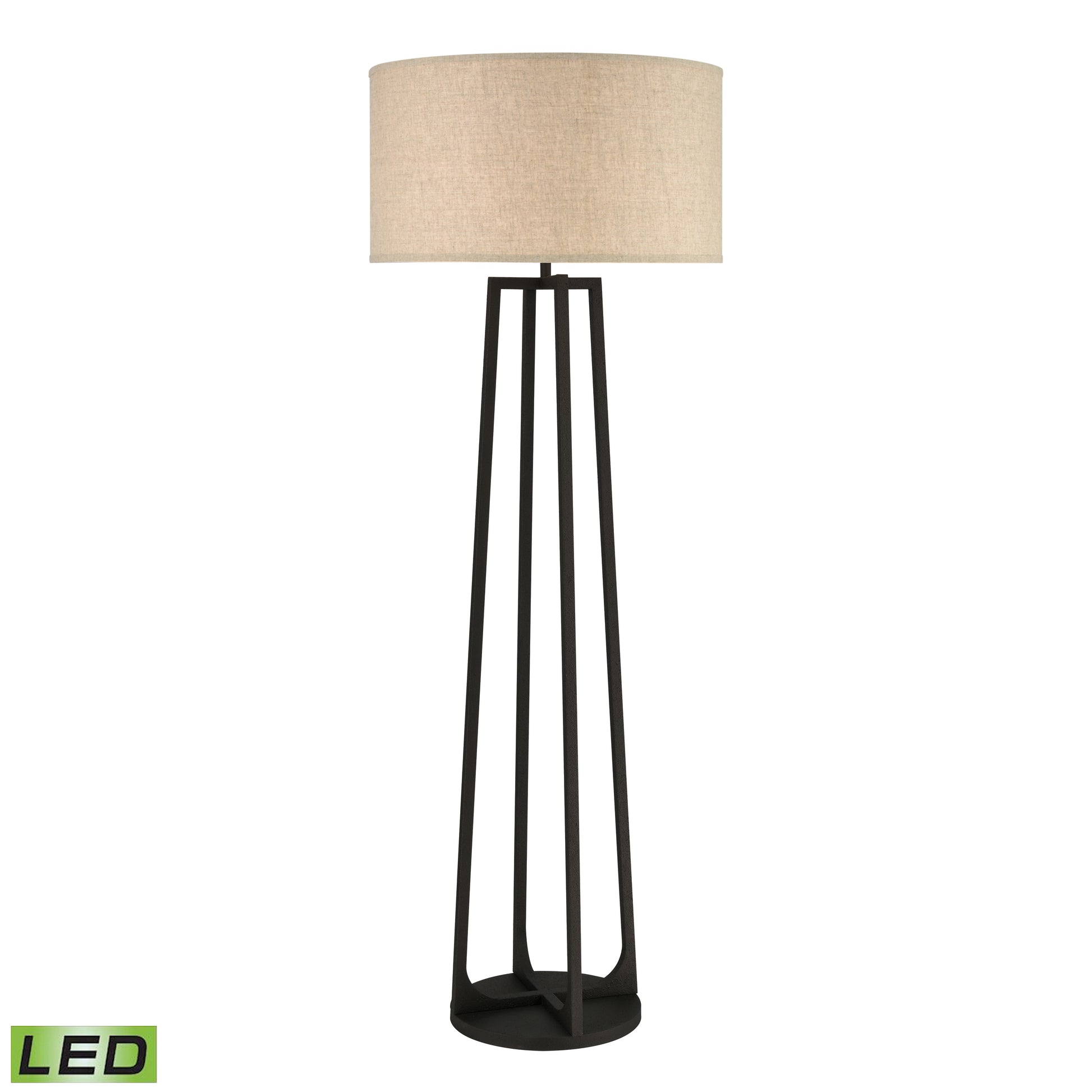 Elk Lighting Colony 73'' High 1-Light Floor Lamp - Bronze - Includes LED Bulb