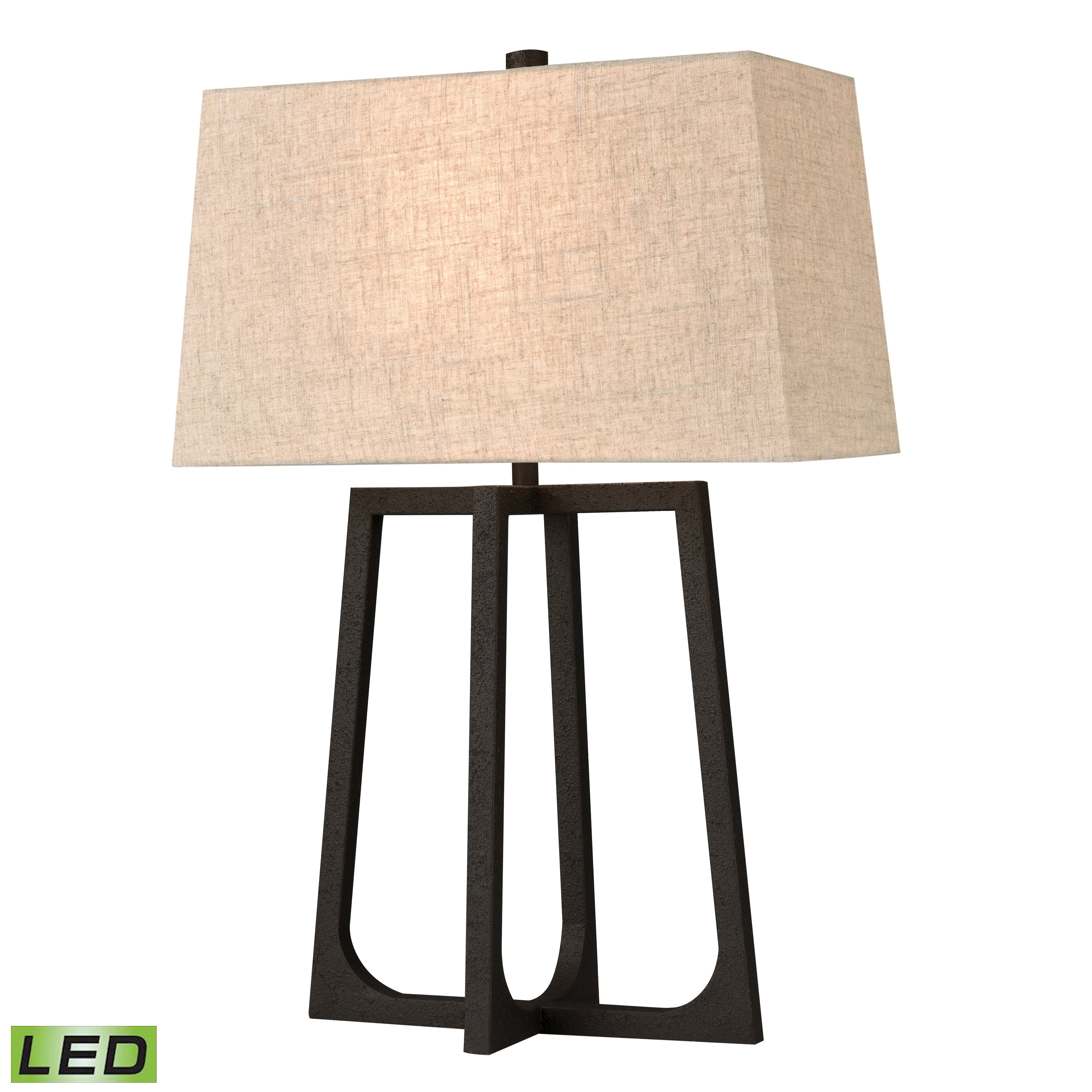 Elk Lighting Colony 29'' High 1-Light Table Lamp - Bronze - Includes LED Bulb