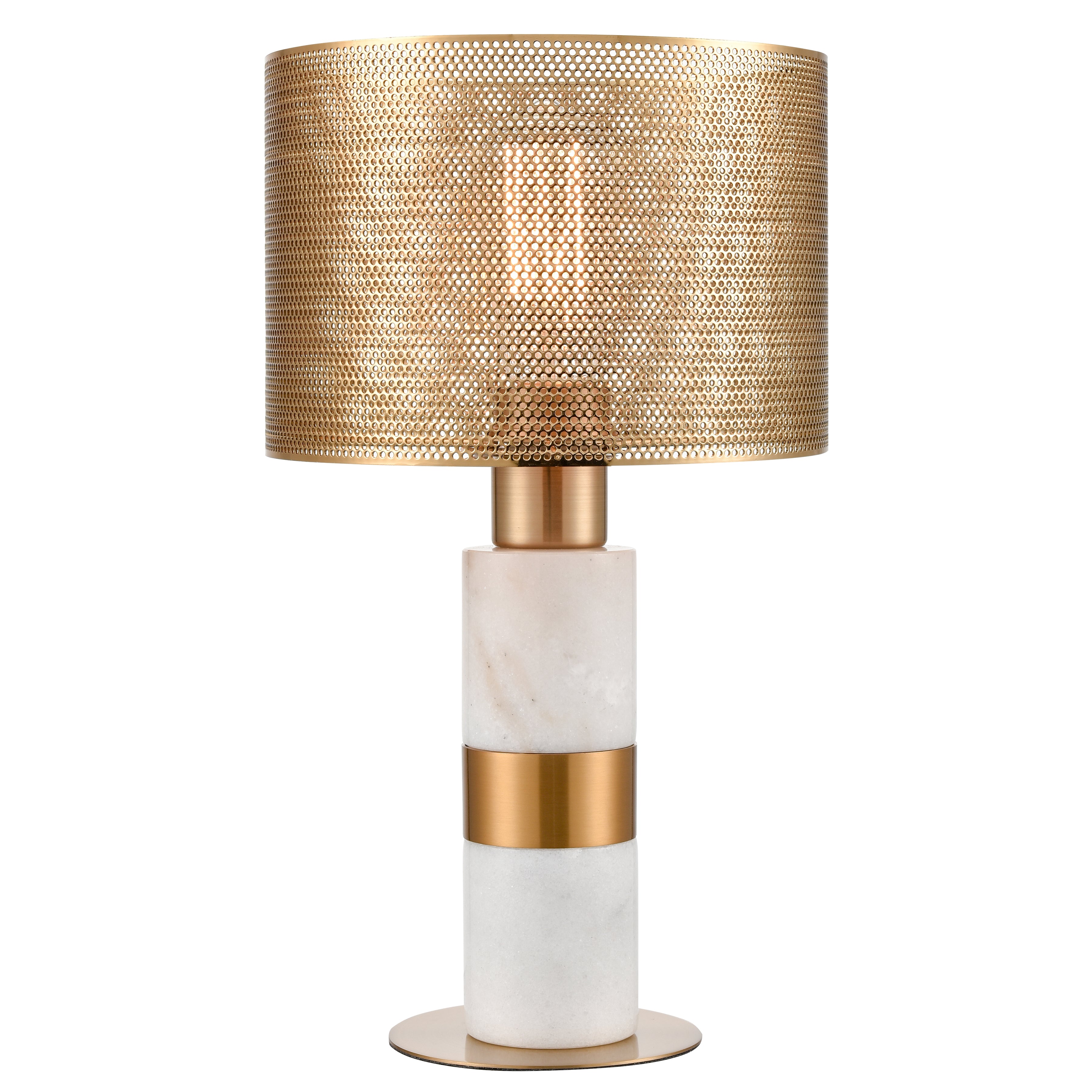 Elk Lighting Sureshot 15'' High 1-Light Table Lamp - Aged Brass