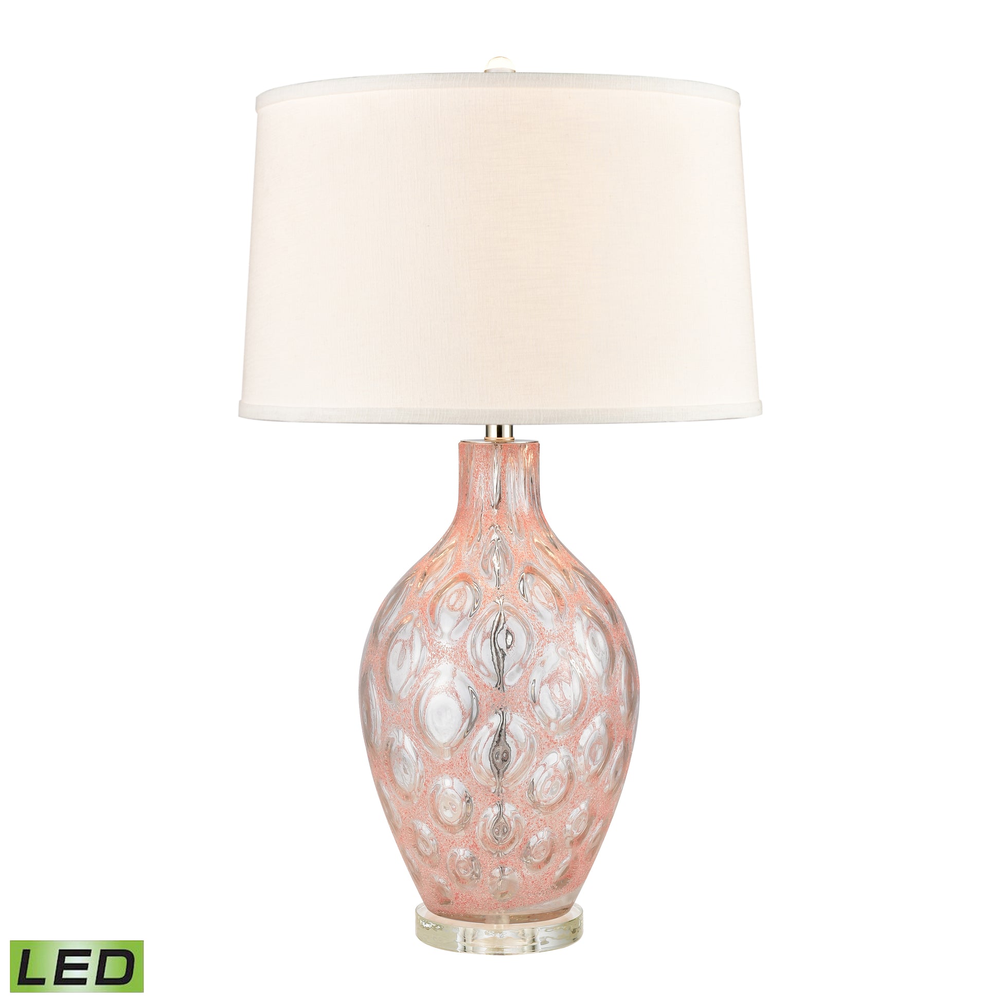 Elk Lighting Bayside 31'' High 1-Light Table Lamp - Pink - Includes LED Bulb