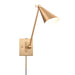 Elk Lighting Whitmire 10.5'' High 1-Light Plug-In/Hardwire Sconce - Brushed Gold