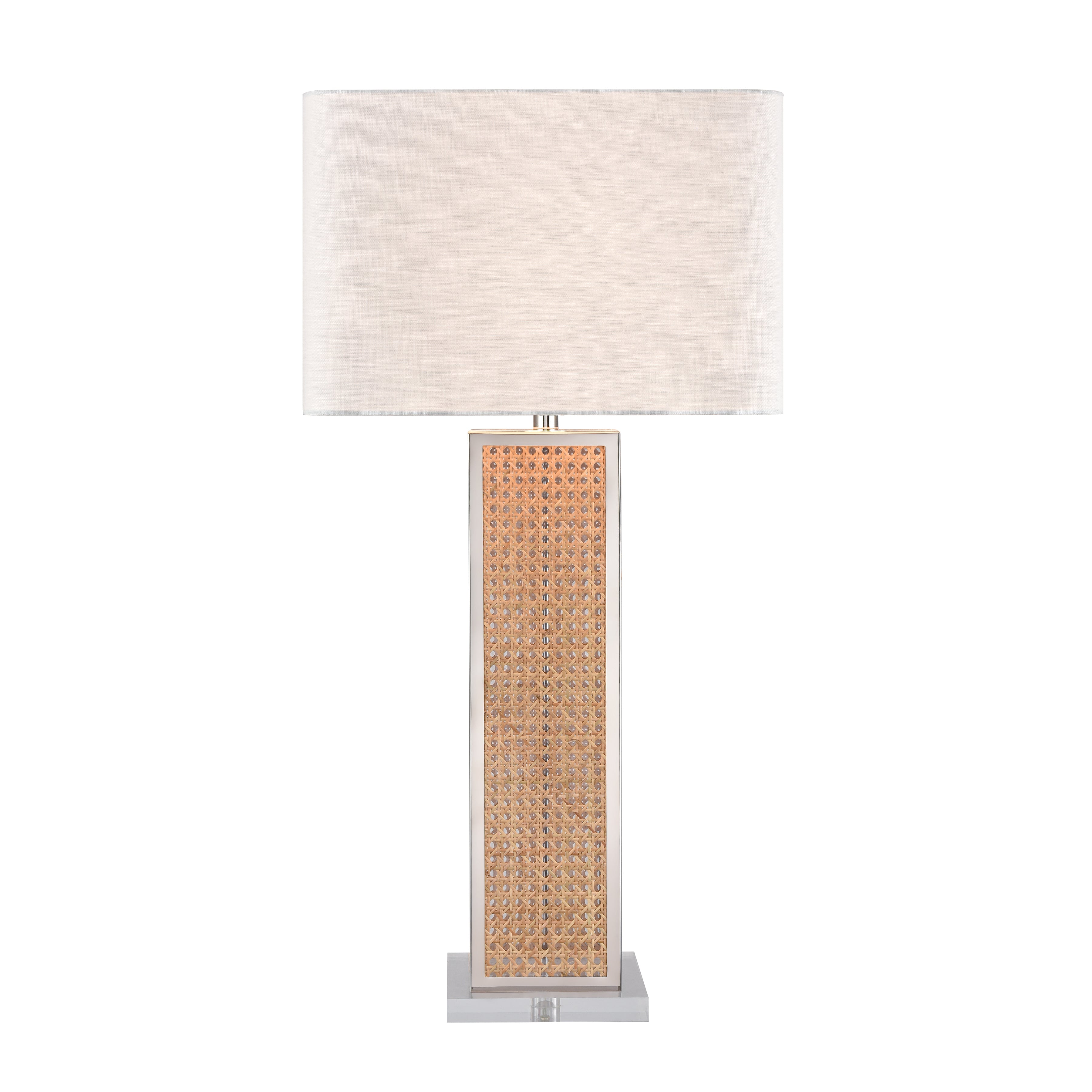 Elk Lighting Webb 36'' High 1-Light Table Lamp - Natural with Polished Nickel - Includes LED Bulb