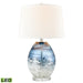 Elk Lighting Livingstone 25'' High 1-Light Table Lamp - Blue - Includes LED Bulb