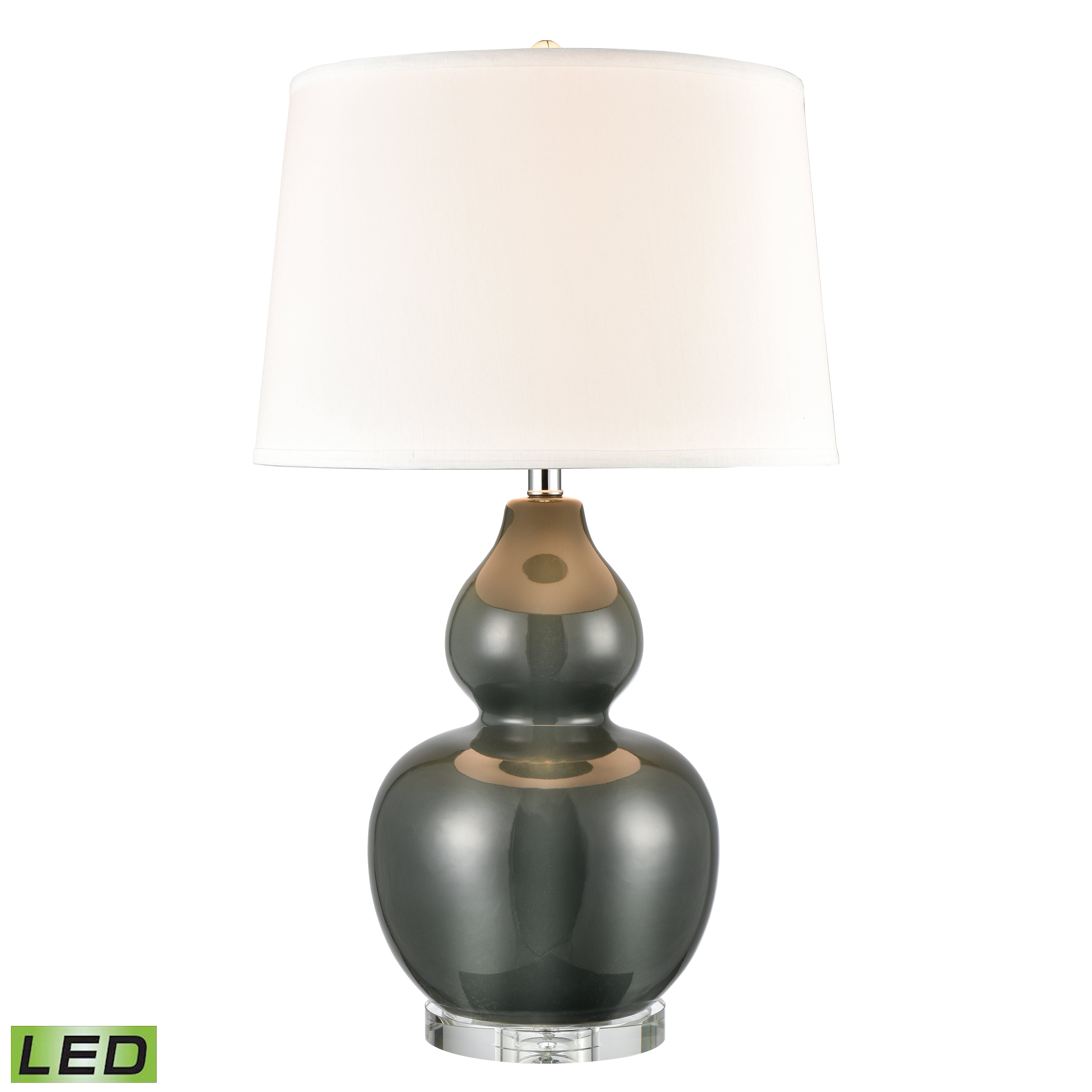 Elk Lighting Leze 30'' High 1-Light Table Lamp - Forest Green - Includes LED Bulb