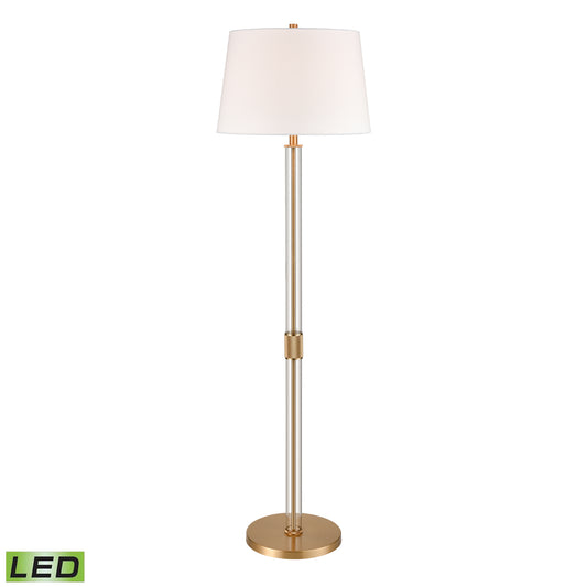 Elk Lighting Roseden Court 62'' High 1-Light Floor Lamp - Aged Brass - Includes LED Bulb