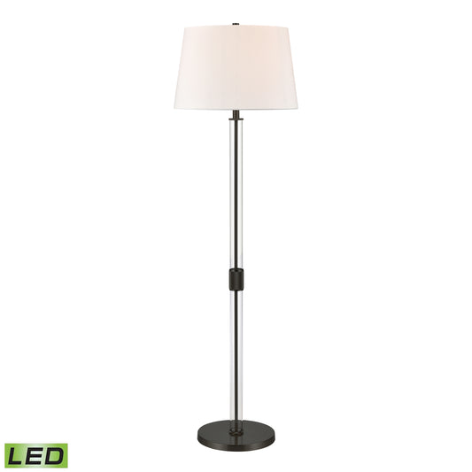Elk Lighting Roseden Court 62'' High 1-Light Floor Lamp - Black - Includes LED Bulb