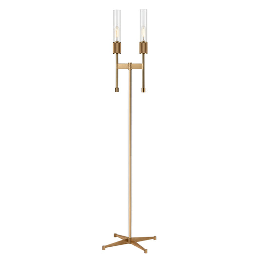 Elk Lighting Beaconsfield 65'' High 2-Light Floor Lamp - Aged Brass