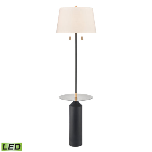 Elk Lighting Shelve It 65'' High 2-Light Floor Lamp - Matte Black - Includes LED Bulbs