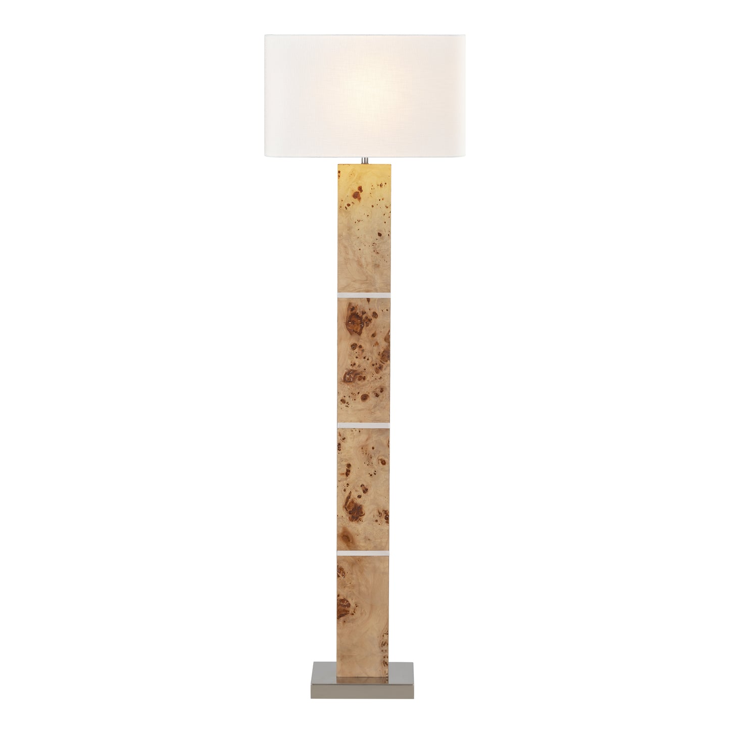 Elk Lighting Cahill 63'' High 1-Light Floor Lamp - Natural Burl - Includes LED Bulb