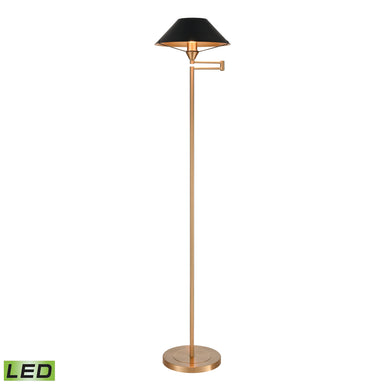 Elk Lighting Arcadia 63'' High 1-Light Floor Lamp - Aged Brass - Includes LED Bulb
